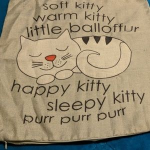 ** Final price*Soft kitty, warm kitty pillow cover